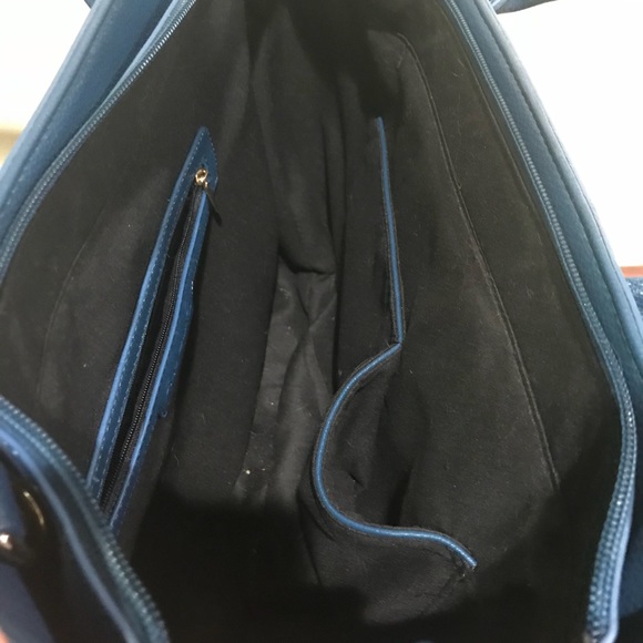 Dark teal handbag - Picture 4 of 7